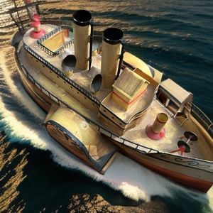 Vintage Cast Iron Boats for Decor or as you wish